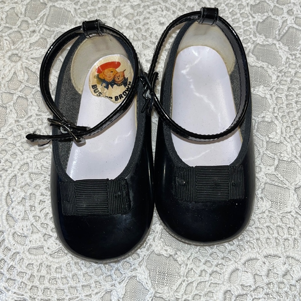 Host pick 🎉 Vintage Buster Brown patent leather baby shoes